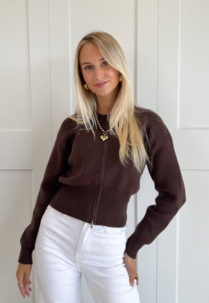 Famous Online Store Zipper vest Zoë bruin
