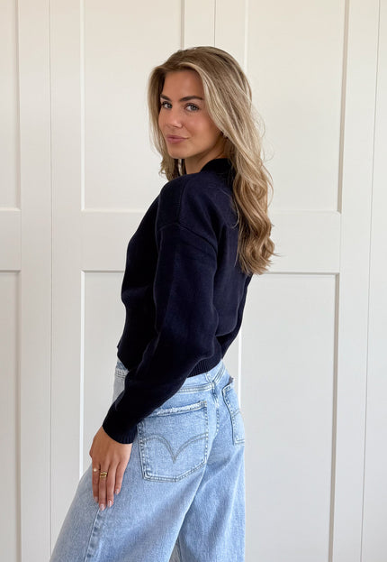 Famous Online Store Zipper vest Zoë navy