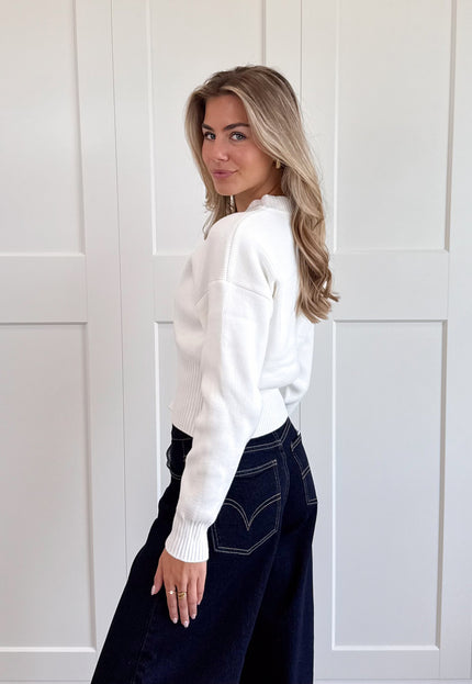 Famous Online Store Zipper vest Zoë wit