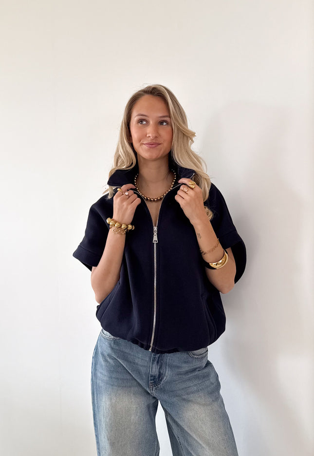 Famous Online Store Zippervest Daisy blauw