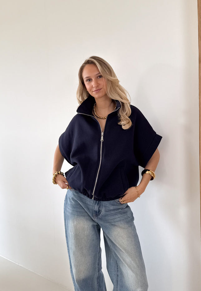 Famous Online Store Zippervest Daisy blauw