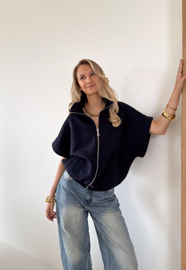 Famous Online Store Zippervest Daisy blauw