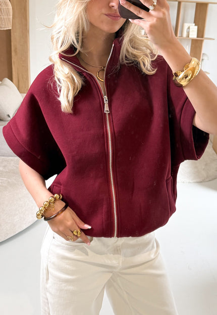 Famous Online Store Zippervest Daisy bordeaux