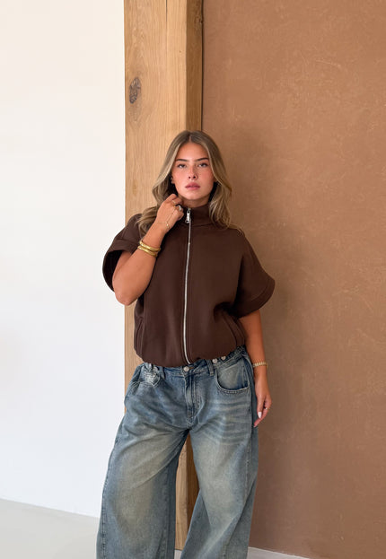 Famous Online Store Zippervest Daisy bruin