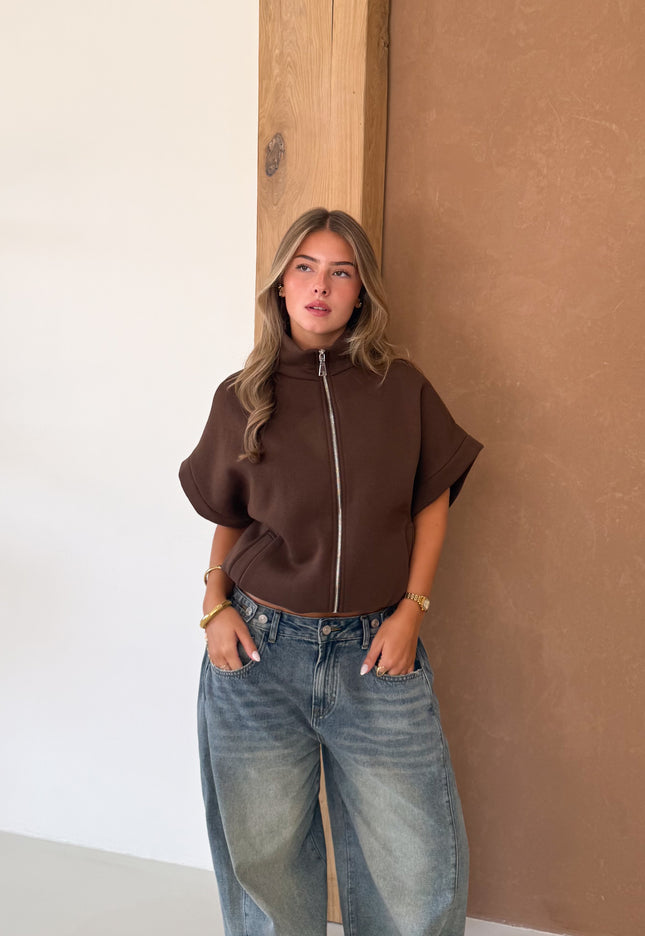 Famous Online Store Zippervest Daisy bruin