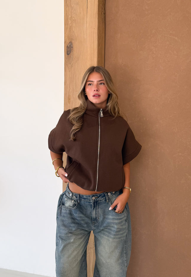 Famous Online Store Zippervest Daisy bruin