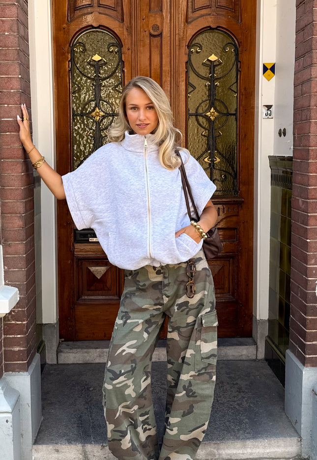 Famous Online Store Zippervest Daisy grijs