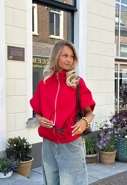 Famous Online Store Zippervest Daisy rood