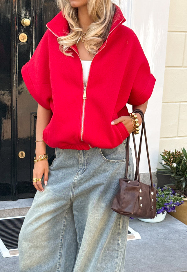 Famous Online Store Zippervest Daisy rood