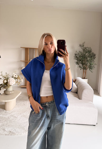 Famous Online Store Zippervest Daisy royal blue