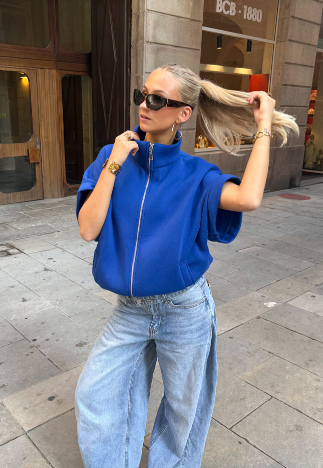 Famous Online Store Zippervest Daisy royal blue