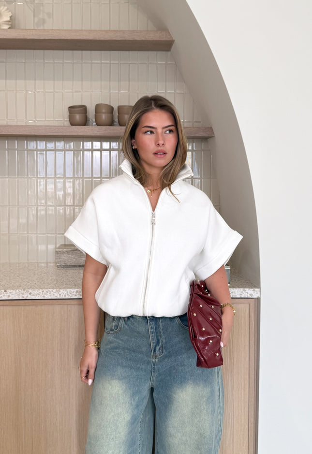 Famous Online Store Zippervest Daisy wit