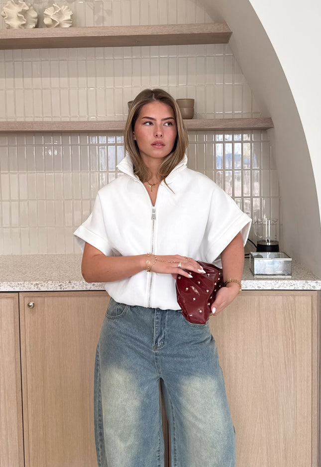 Famous Online Store Zippervest Daisy wit