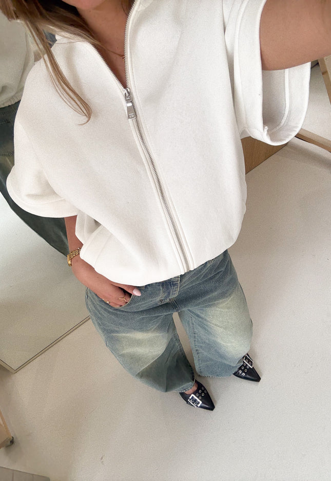 Famous Online Store Zippervest Daisy wit