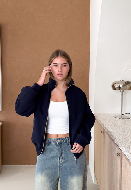 Famous Online Store Zippervest Noor navy
