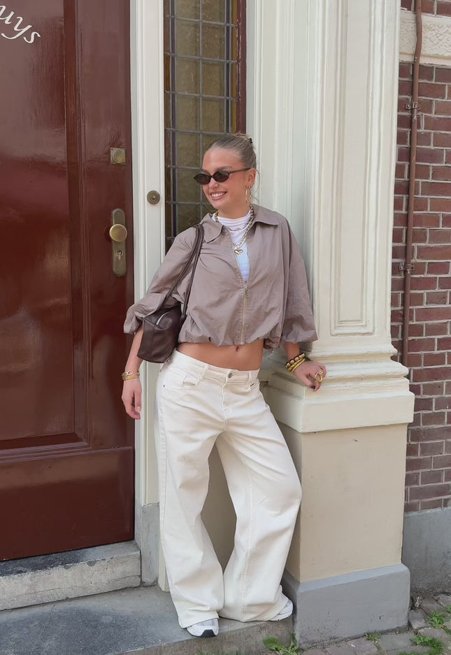 Joy jas taupe