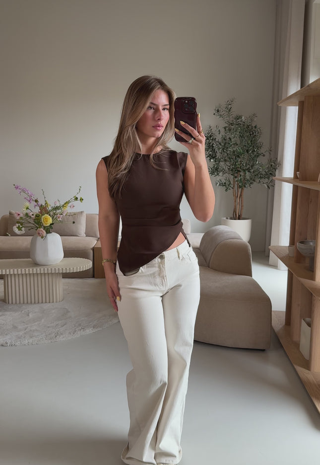 Kiara top bruin