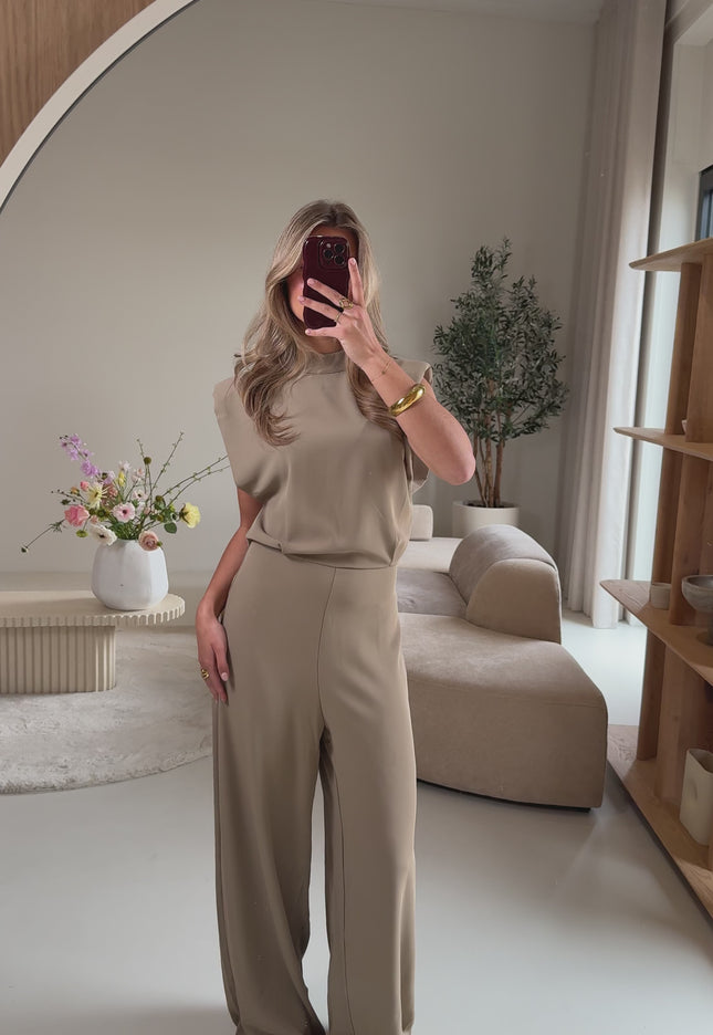Jumpsuit Luara taupe