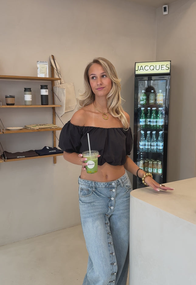 Off shoulder Kiara top zwart