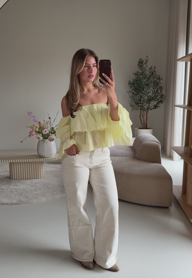 Jamie top butter yellow