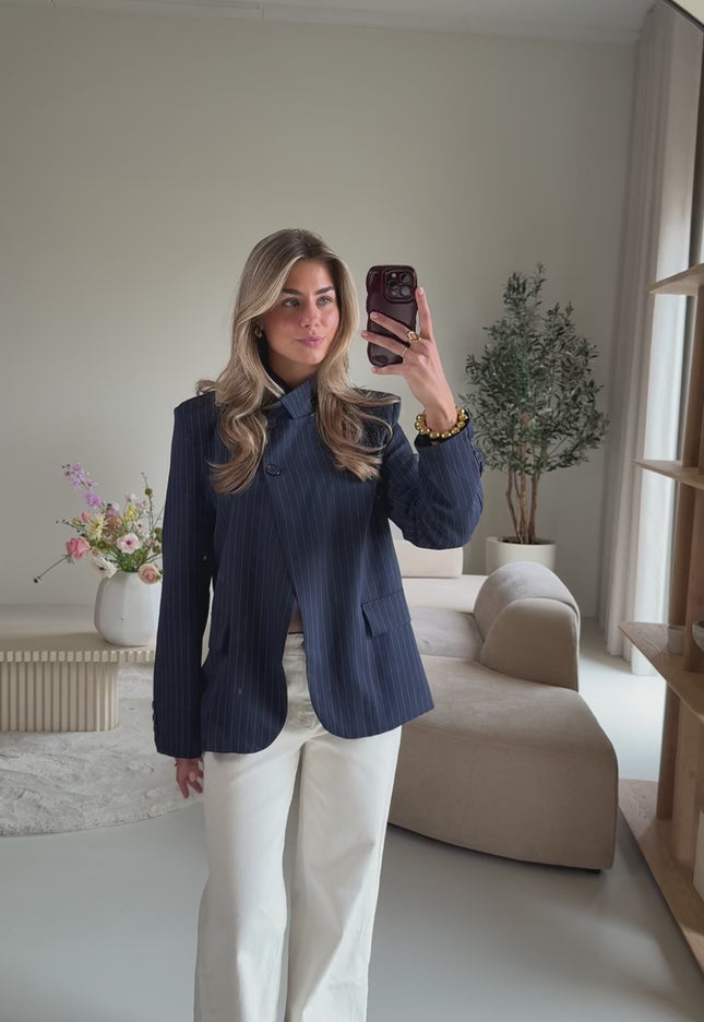 Blazer Rosa blauw