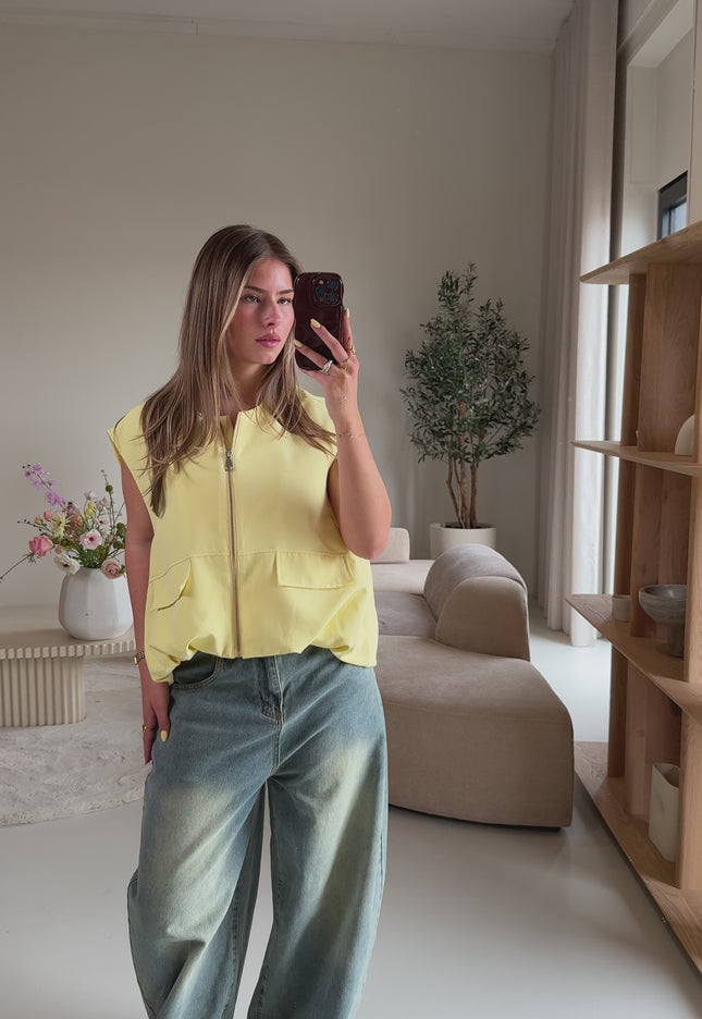 Gilet Esra butter yellow